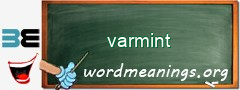 WordMeaning blackboard for varmint